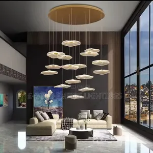 ModernLuxury LED Chandelier_ Elegant Multi-Layer Pendant Ceiling Light