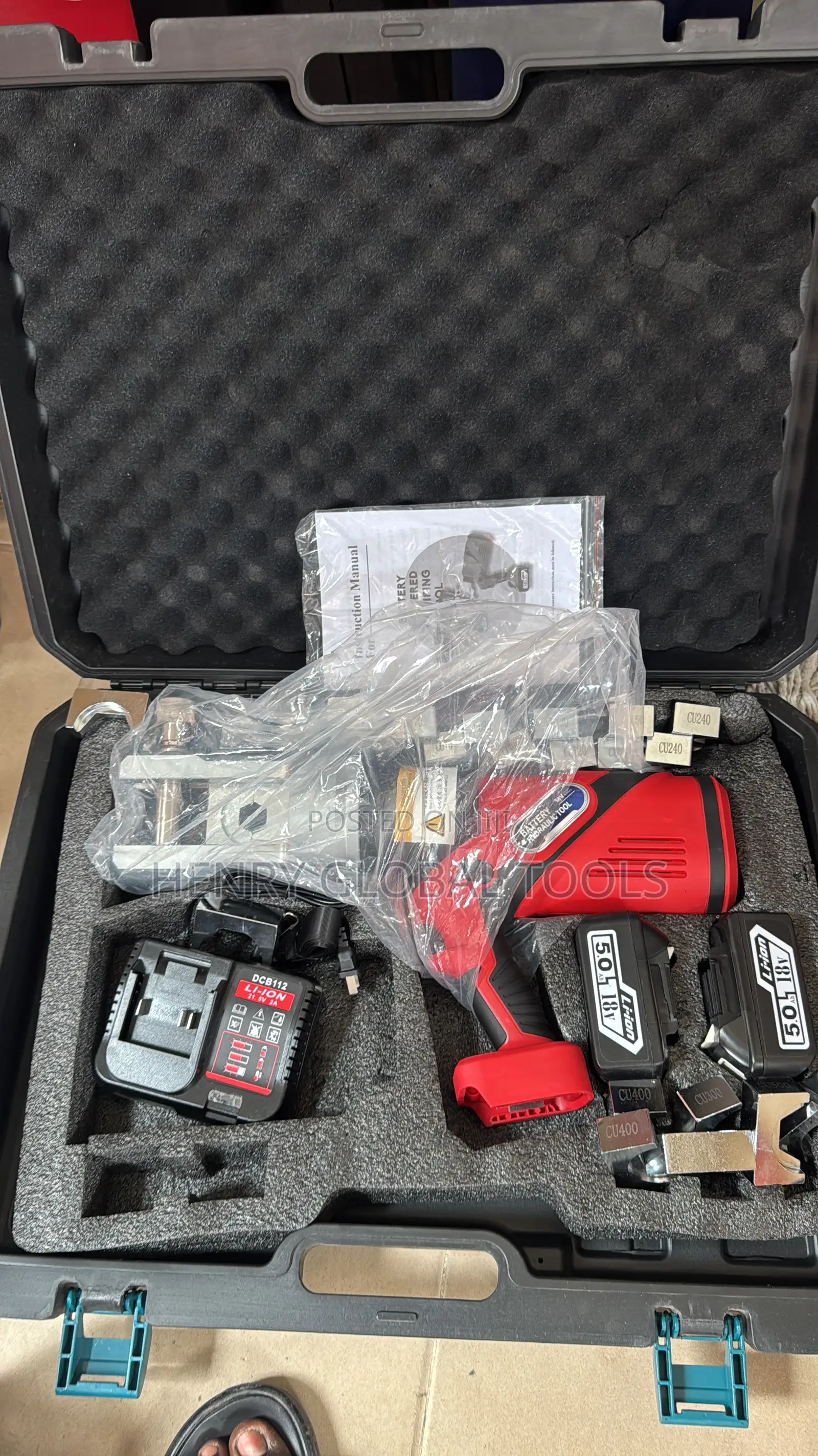 16–630mm2 Cordless Hydraulic Cable Crimping Tool