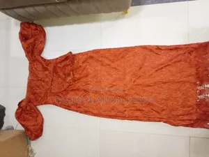 Burnt Orange Lace Gown
