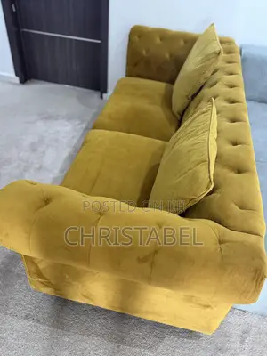 Mustard Velvet Couch