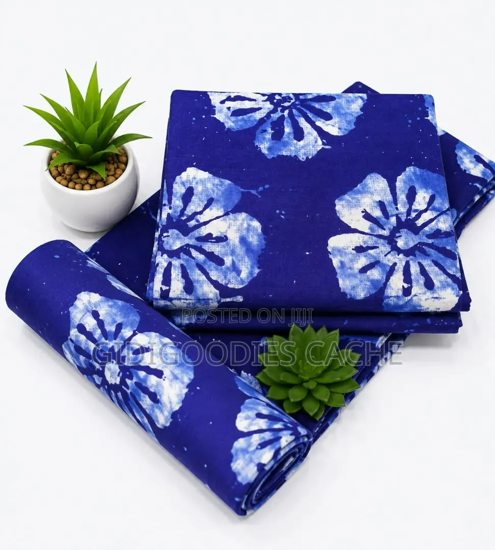Adire Patterned Cotton Ankara Fabrics