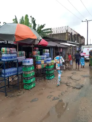Empty Land With Seven Shops in the Front