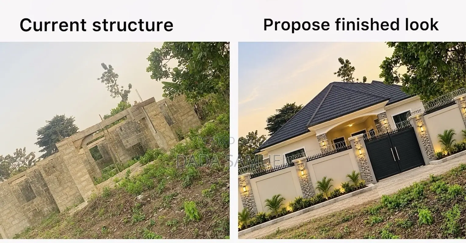 4 Bedroom House on Full Plot, Roofing Remaining – Ewekoro Ogun State