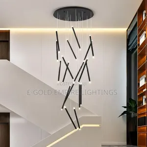 Luxury LED Chandelier – Multi Pendant Staircase Duplex Ceiling Light