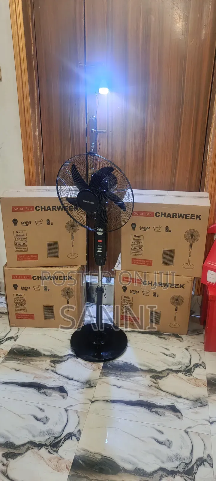 Dc/AC Solar Fan (Charweek)