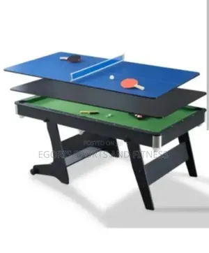 3in1 Foldable Multi-Purpose Game Table - Snooker/Tennis and Dinning