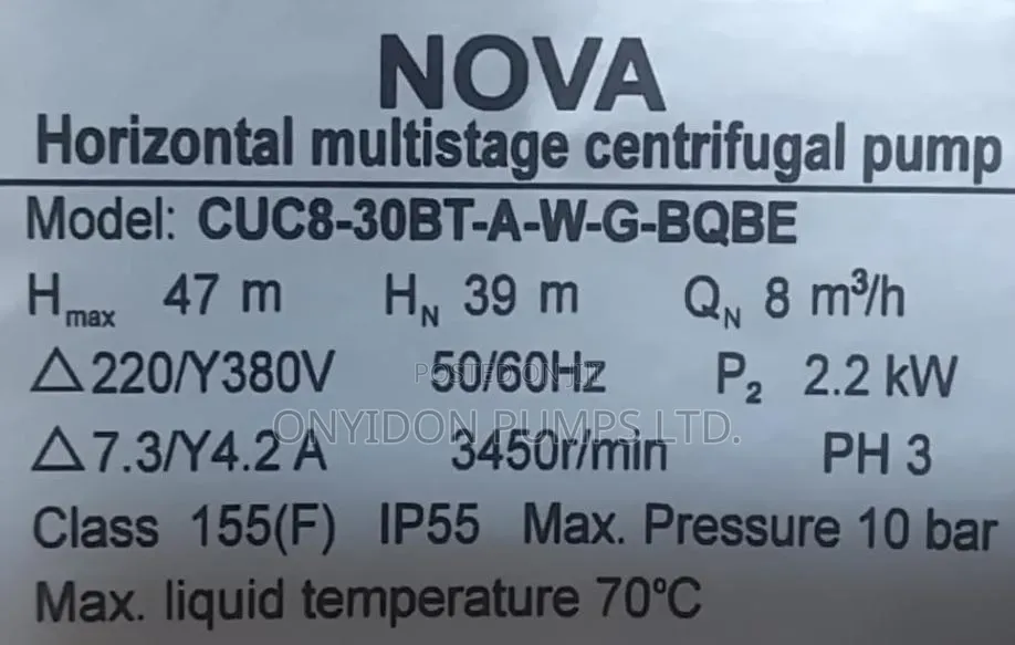 Nova Pump 3hp