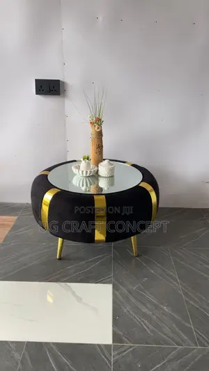 Black and Gold Center Coffee Table