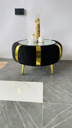 Black and Gold Center Coffee Table