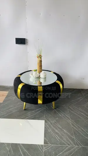 Black and Gold Center Coffee Table