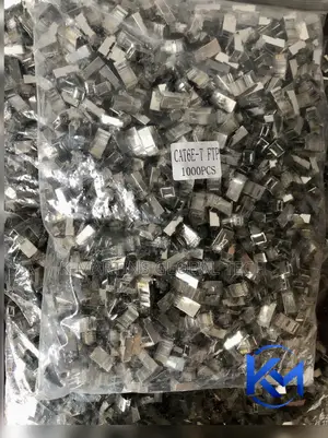 CAT6 Shielded Pass Through RJ45 Connectors Ethernet Crimp Plugs1000pcs