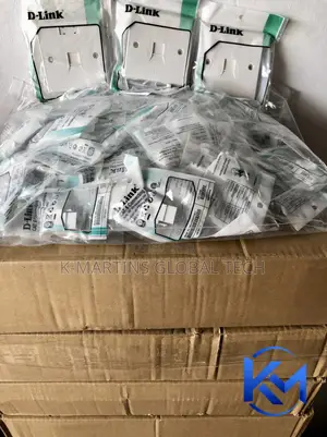 D-Link Single/Double Port Faceplate RJ45 Cat6 Network Wall Plate.