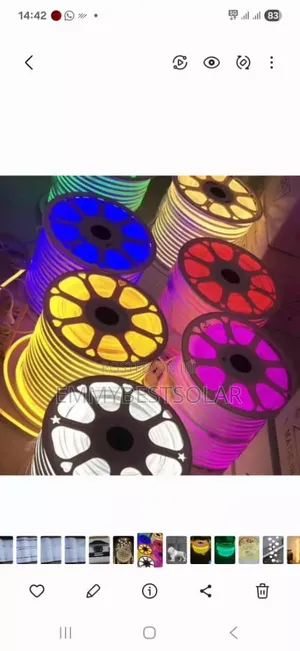 50×50mm Neon Rope Light
