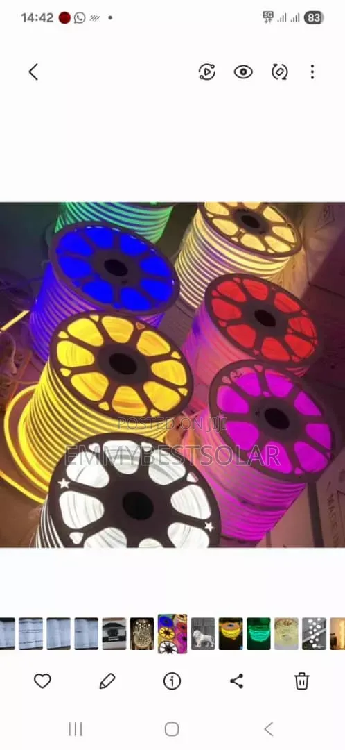 50×50mm Neon Rope Light