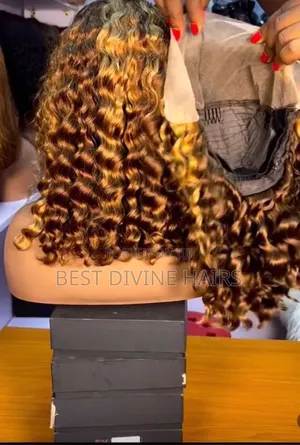 Full Frontal Jerry Curls Wig in Human Hair ( Ners)