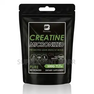 Micronized Creatine Monohydrate 5000mg/500g Powder (100 Servings)