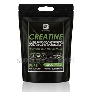 Micronized Creatine Monohydrate 5000mg/500g Powder (100 Servings)