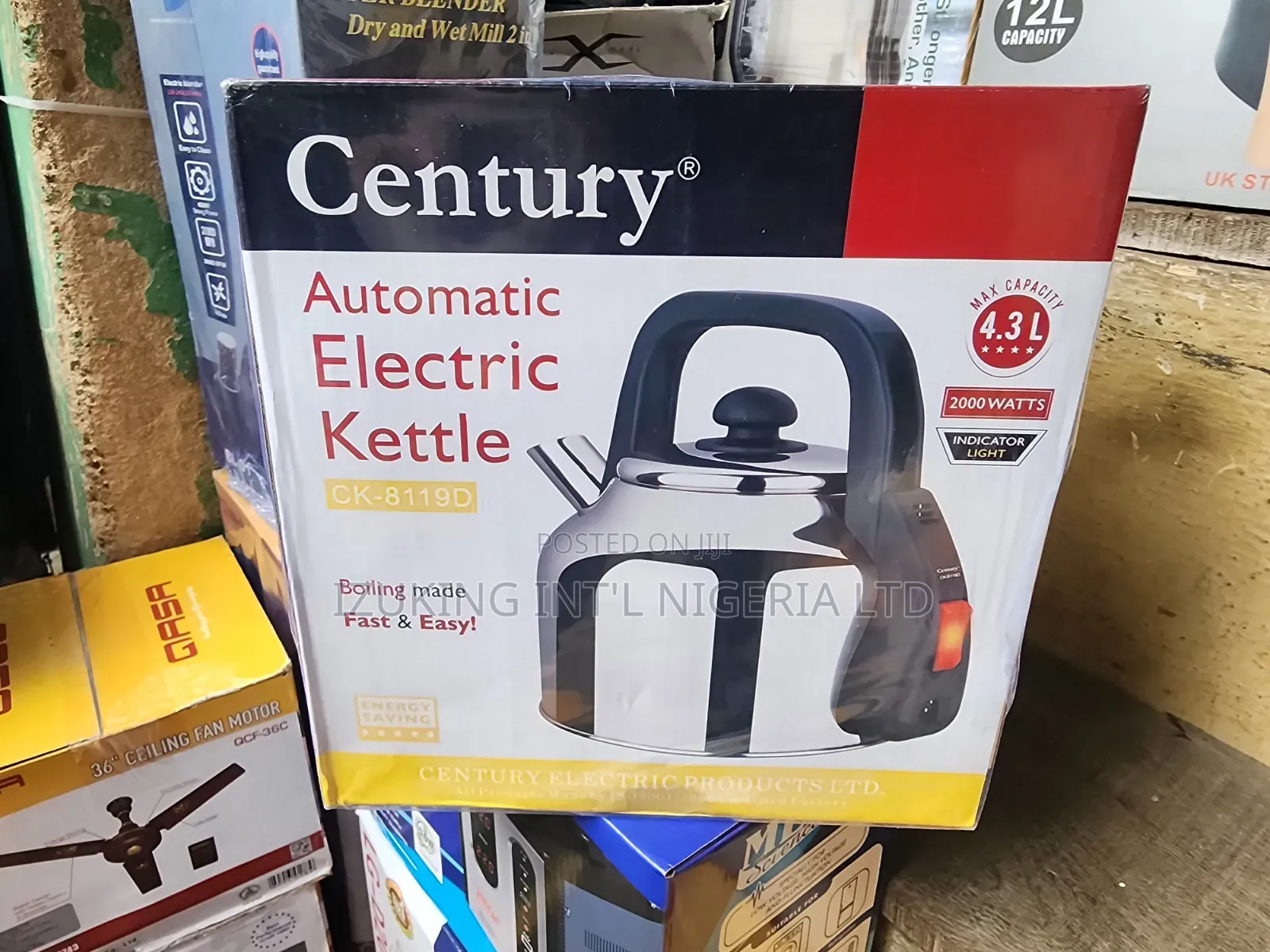 Century Electric Kettle - 4.3 Litres