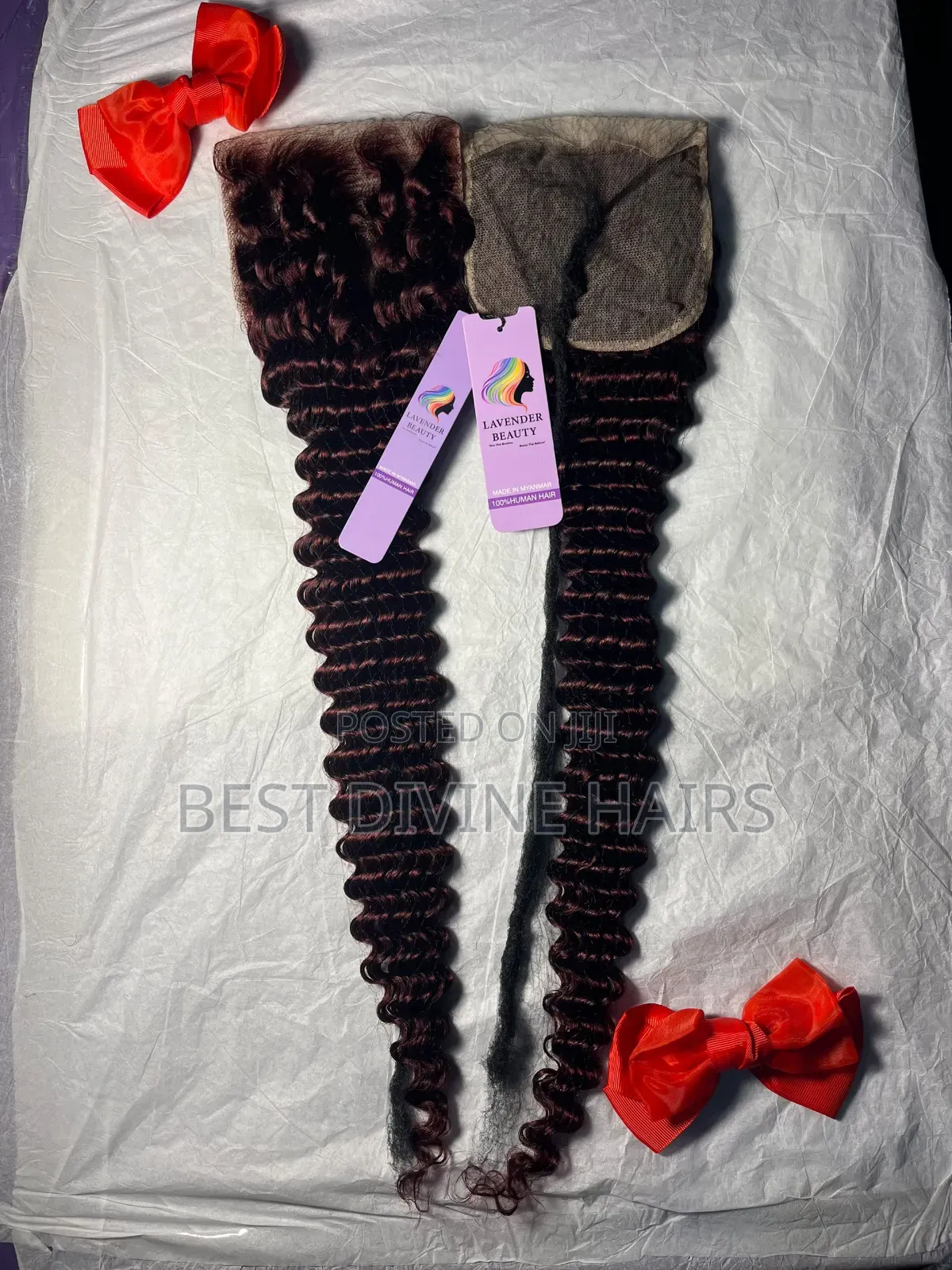 5*5 Full Closure Deepwave Wave in  Human Hair ( Der)