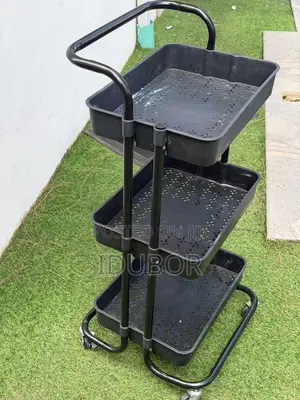 Plastic Trolley With Metal Handle