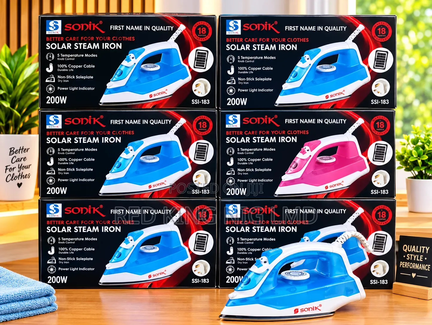 Steam Solar Iron