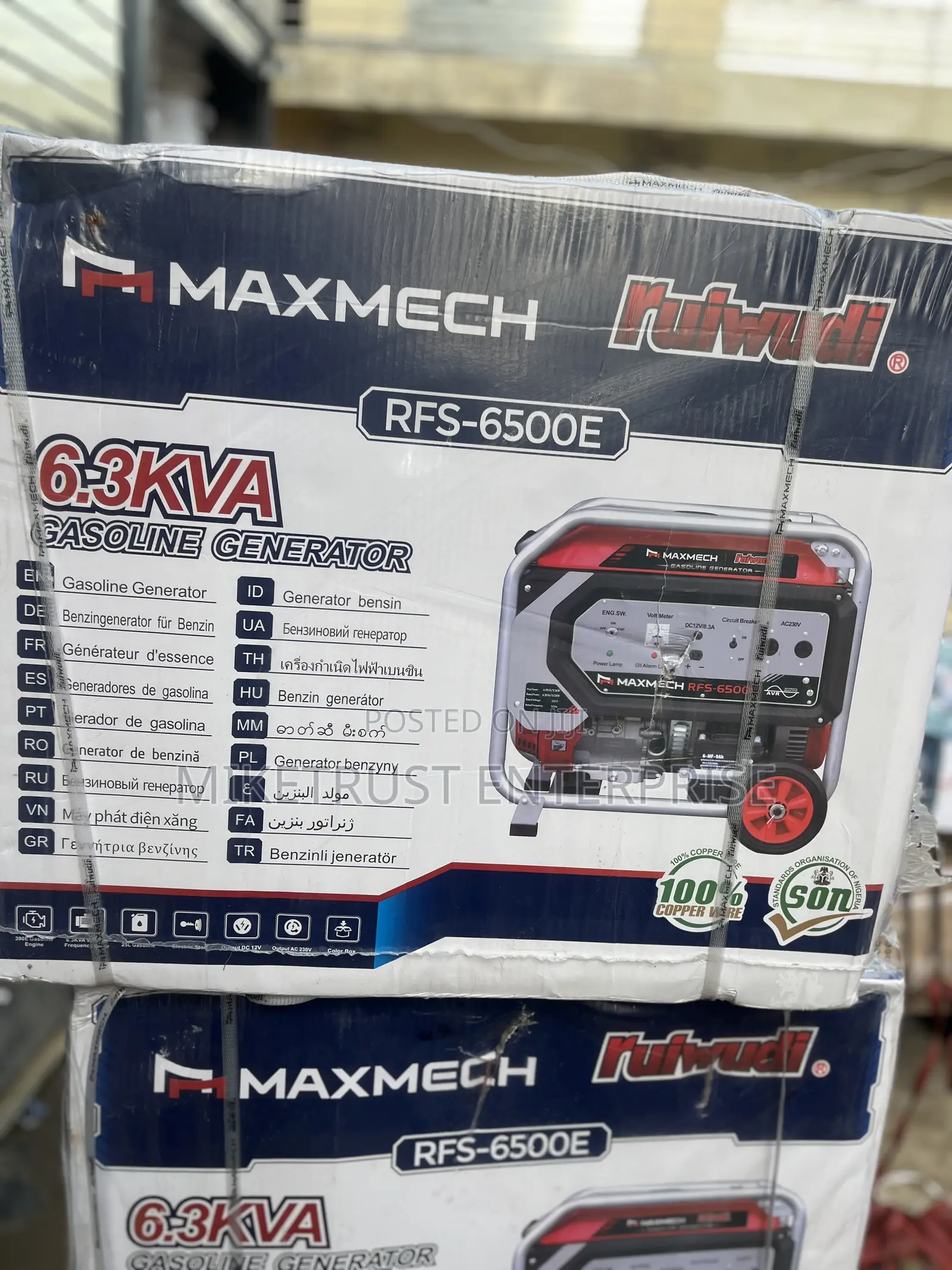 Maxmech 6.3kva Generator And
