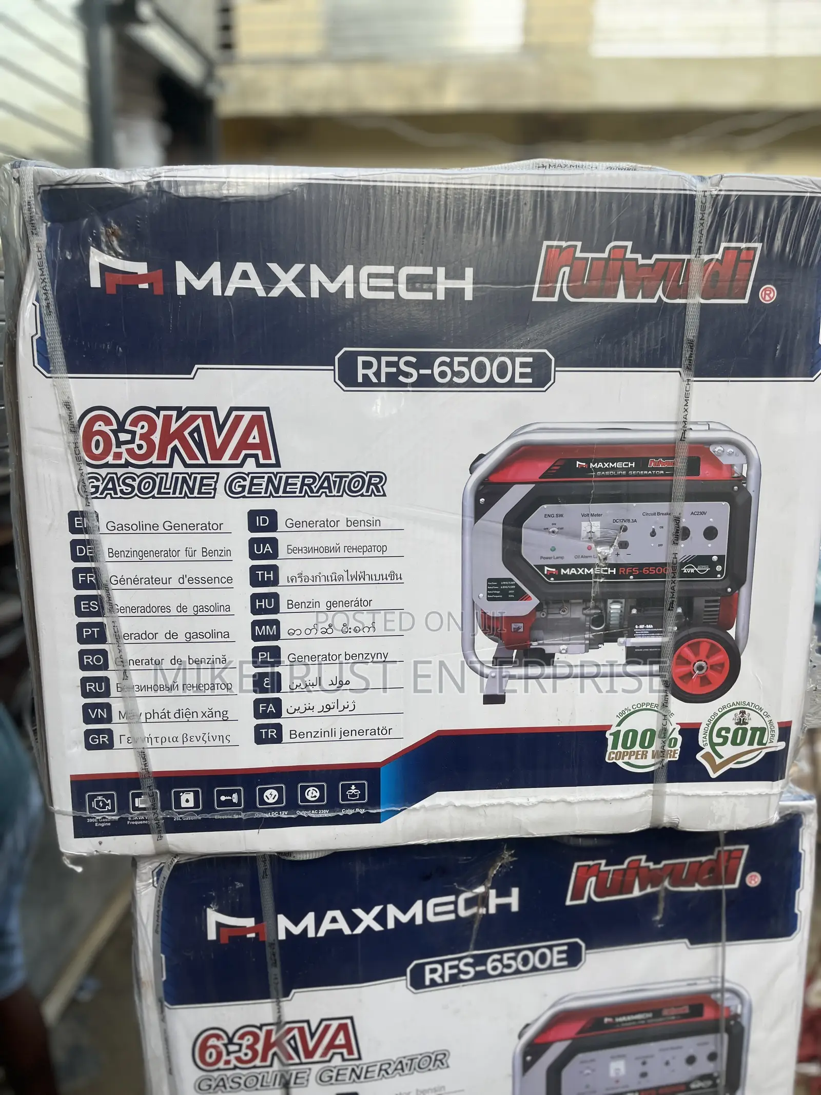 Maxmech 6.3kva Strong Generator