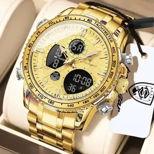 POEDAGAR Luxury Analog WristWatch With Box