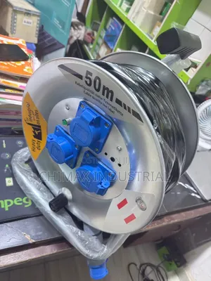 50m Heavy-Duty Industrial Extension Cable Reel.