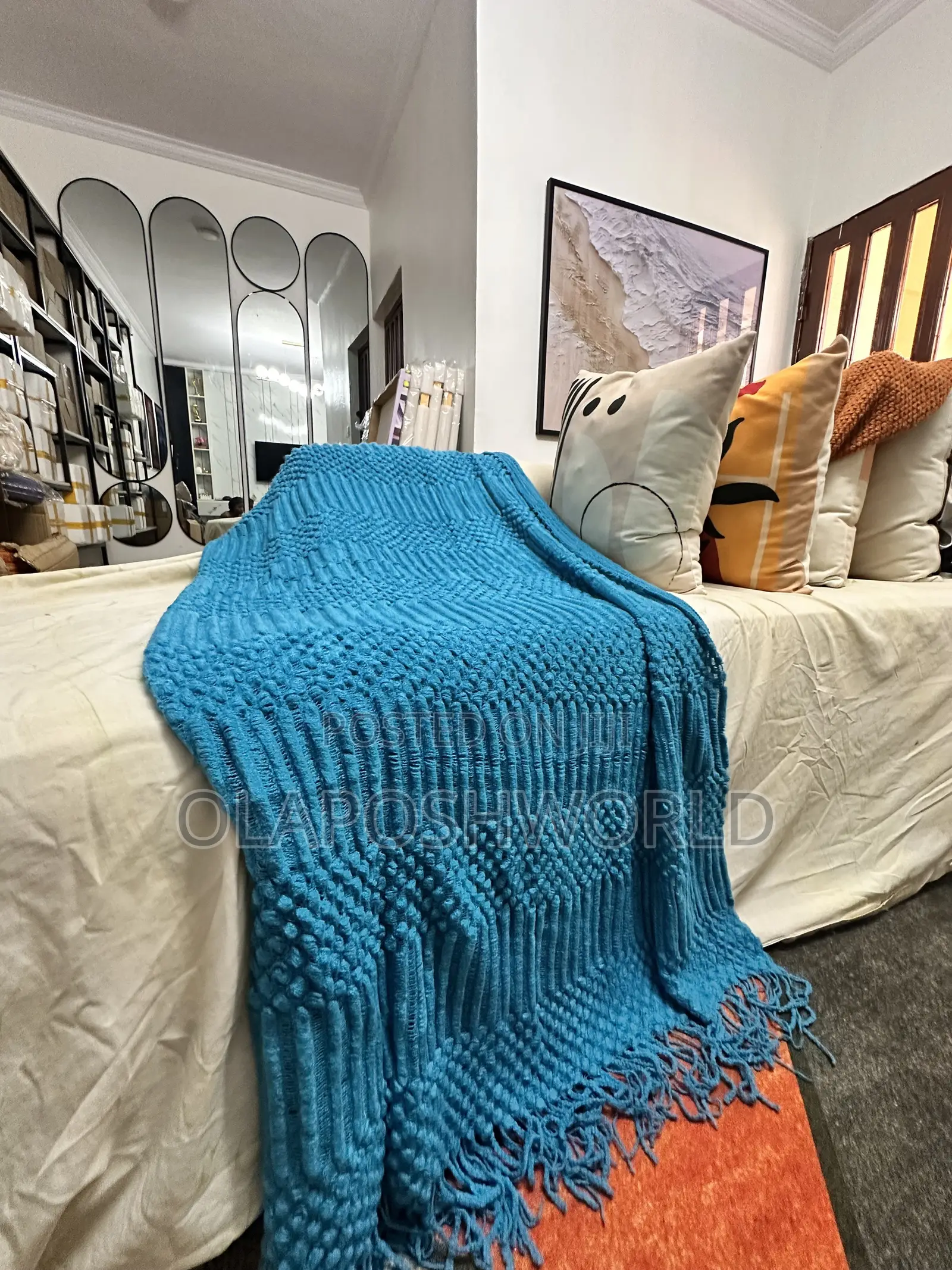 Patterned Design Sofa Throw
