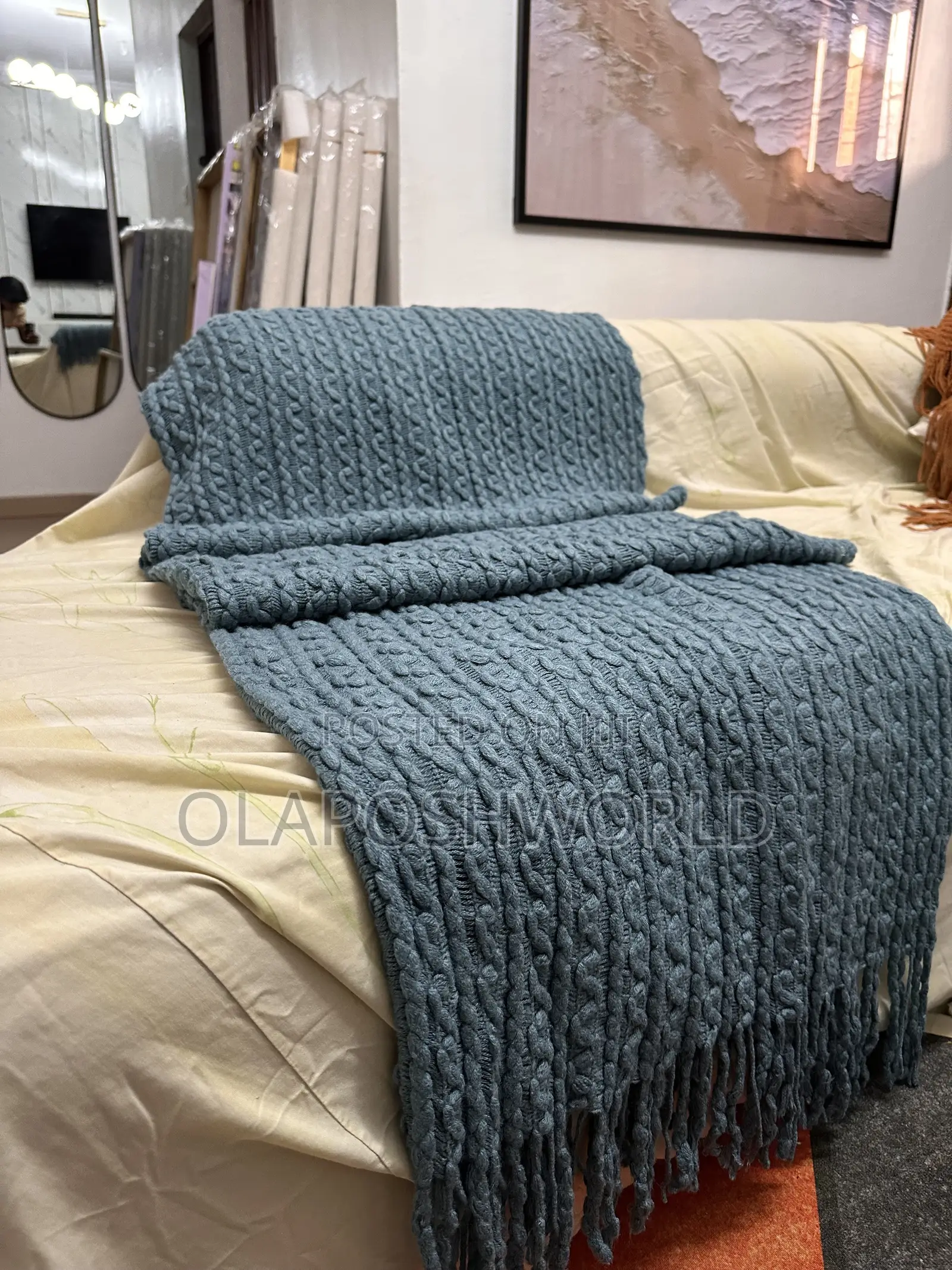 Patterned Design Sofa Throw