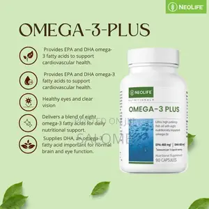 Omega-3 Plus - 90 Capsules (Single) for Brain, Joints and Healthy Eyes