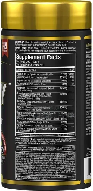 HYDRADRY – 84 Tablets – 14-Day Pre-Contest Formula – 28 Servings