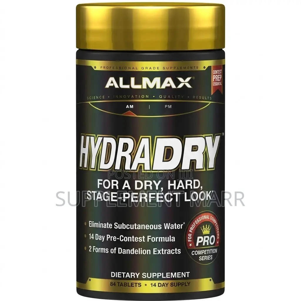 HYDRADRY – 84 Tablets – 14-Day Pre-Contest Formula – 28 Servings