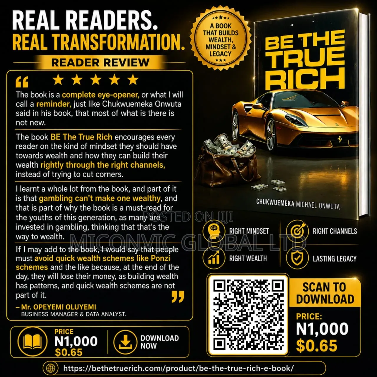 BE the True Rich Ebook