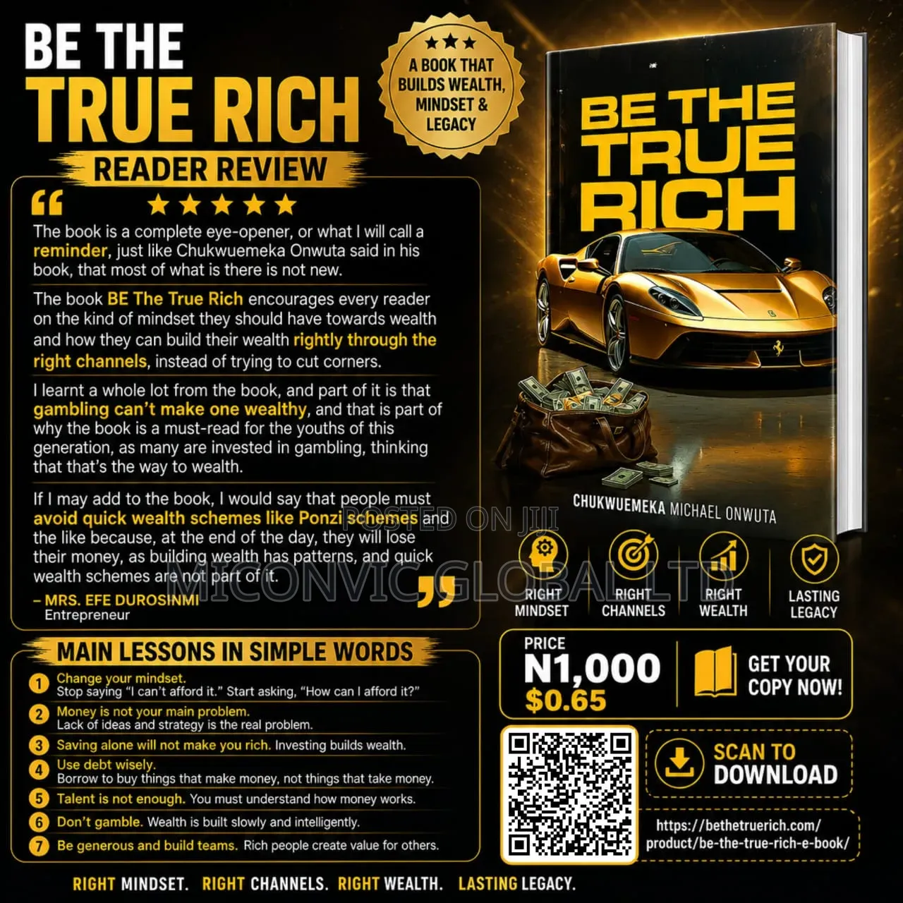 BE the True Rich Ebook