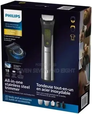 Philips All-in-One Trimmer 9000 Series for Face, Head and Body