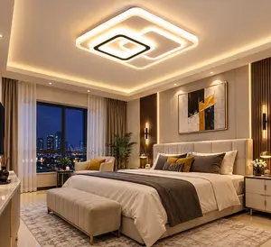 Modern Square LED Ceiling Chandelier - For Living Room, Bedroom,hotel