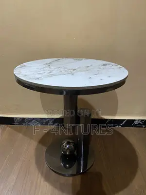Marble Top Side Stool Table