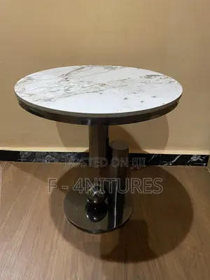 Marble Top Side Stool Table