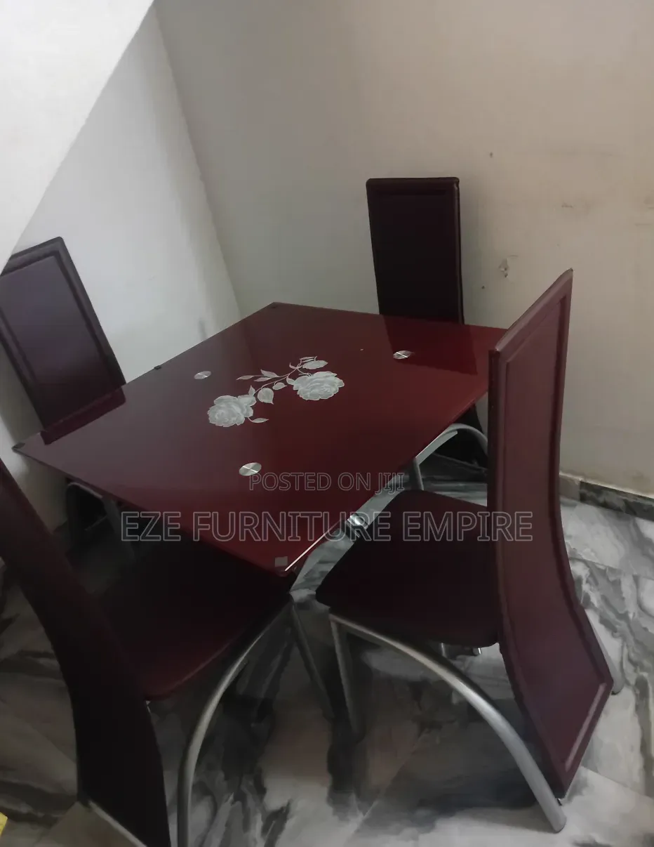 Tampered Glass Square Dining by 4 Seaters