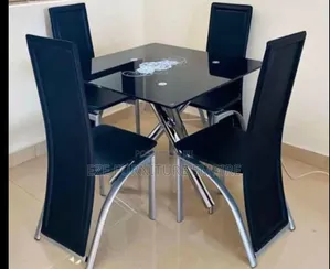 Tampered Glass Square Dining by 4 Seaters