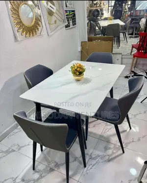 Marble Top Dining Set (4 Seaters)