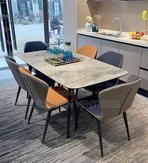 Marble Top Dining Set (6 Seaters)