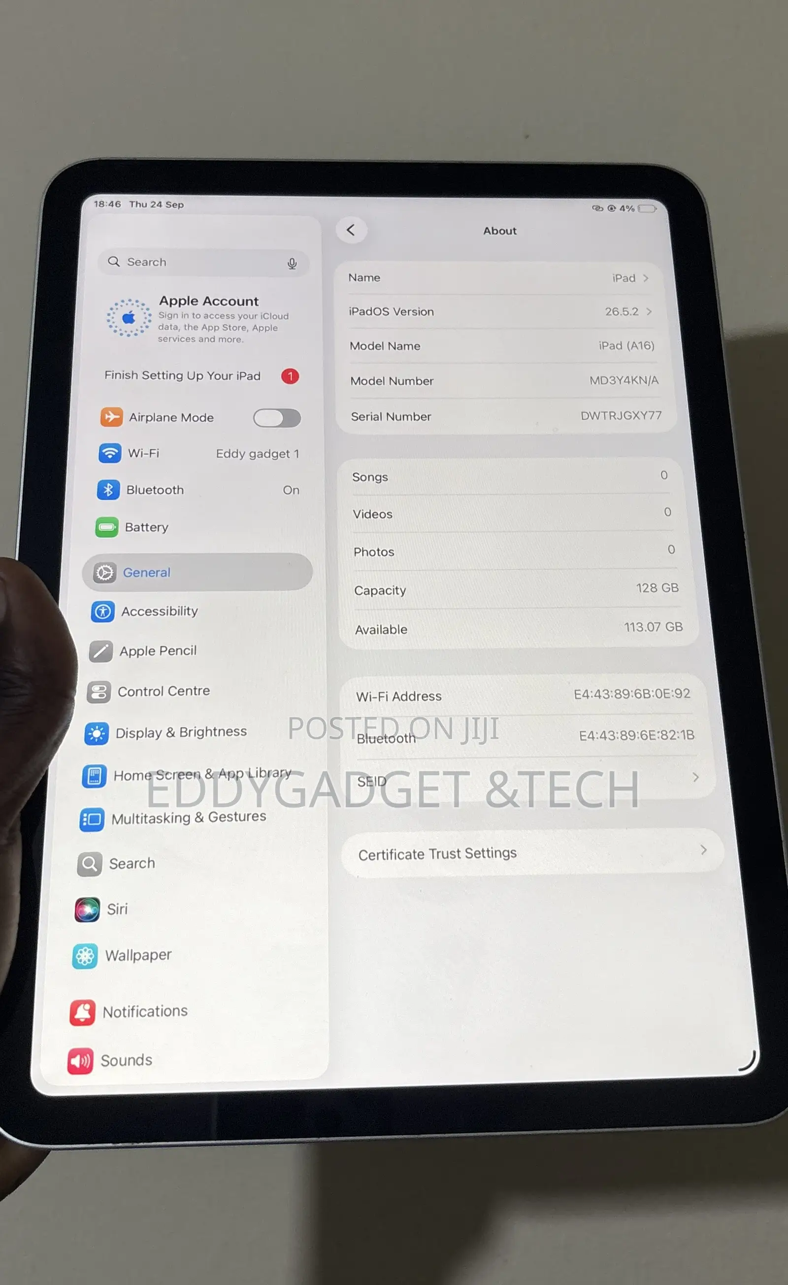 Apple iPad (2025) 128 GB Silver