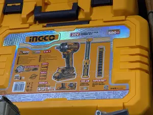 INGCO 20V Cordless 2-Piece Combo Kit – 405Nm Impact Wrench