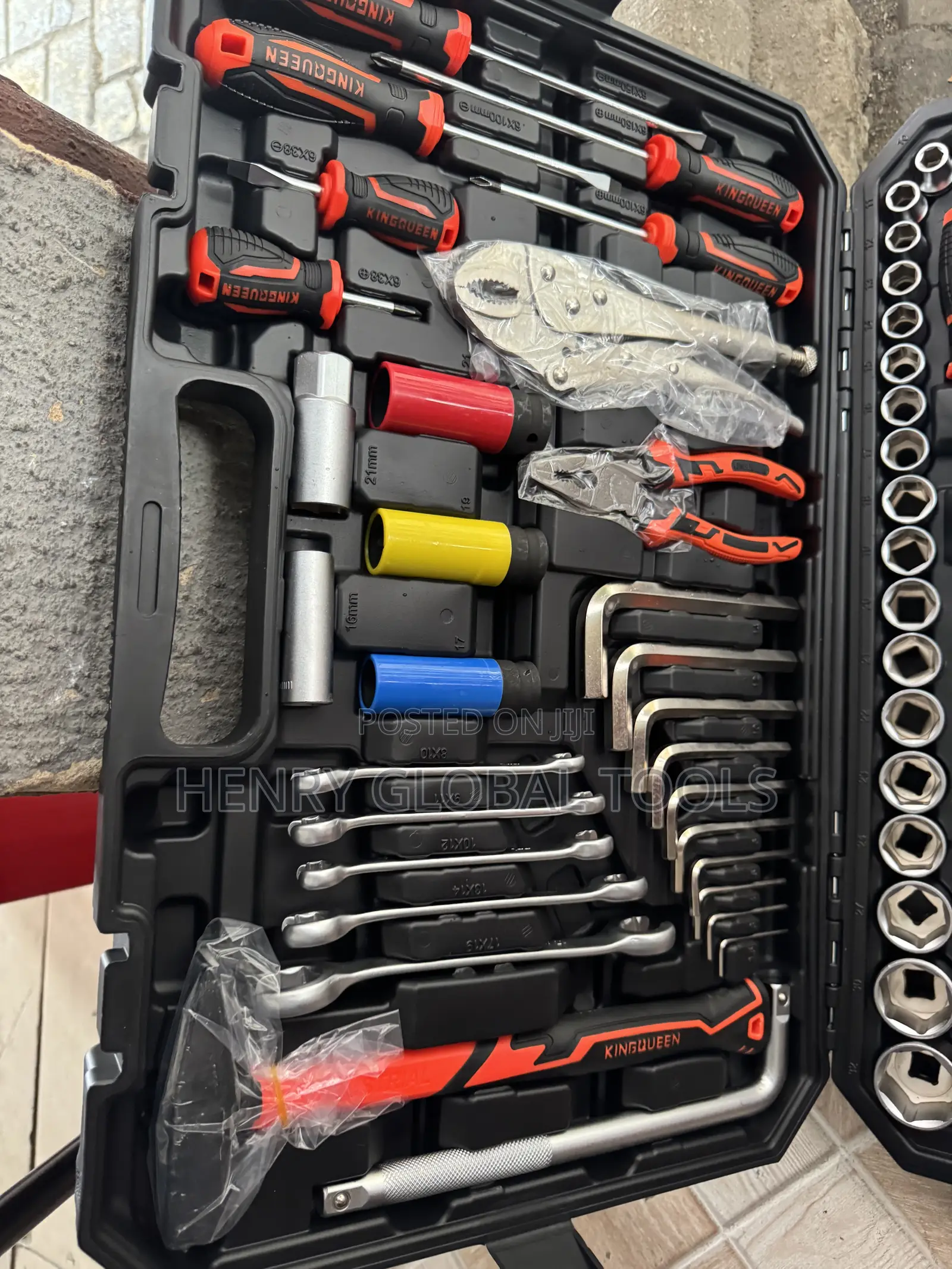 Professional 216-Piece Tool Set – Complete Mechanics Hand Tool Kit