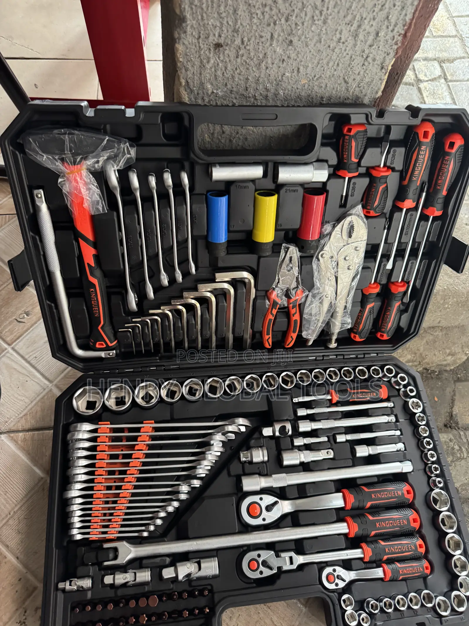 Professional 216-Piece Tool Set – Complete Mechanics Hand Tool Kit