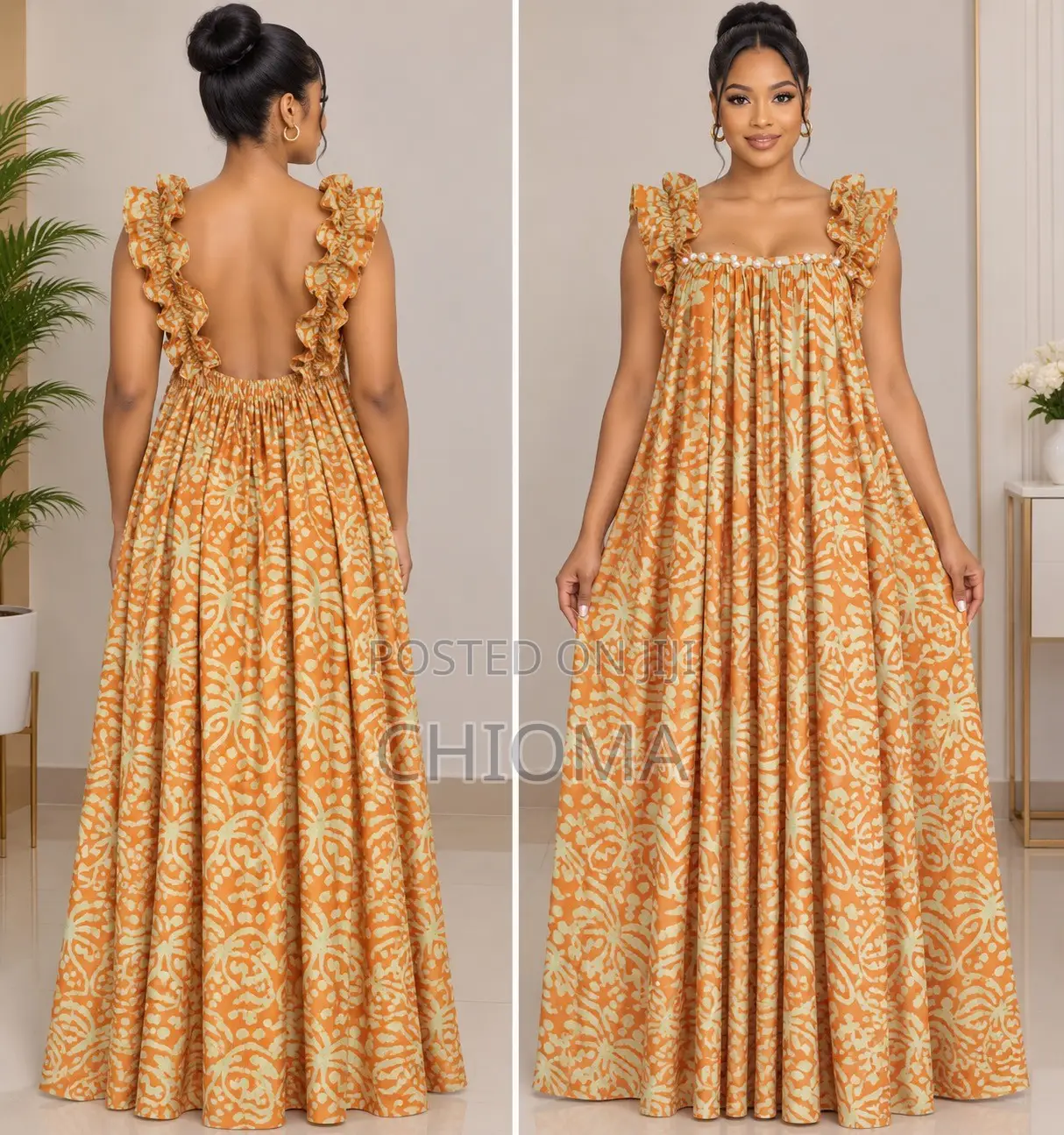 Adire Maix Gown