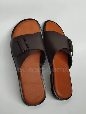 Male Leather Slippers